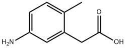 Benzeneacetic acid, 5-amino-2-methyl- Structure