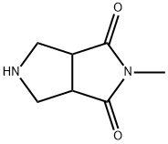 Pyrrolo[3,4-c]pyrrole-1,3(2H,3aH)-dione, tetrahydro-2-methyl- Struktur