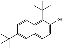 1,6-二叔丁基-2-萘酚 结构式