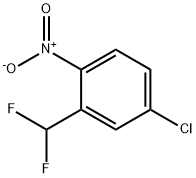 Benzene, 4-chloro-2-(difluoromethyl)-1-nitro- Structure