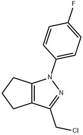 3-(Chloromethyl)-1-(4-fluorophenyl)-1H,4H,5H,6H-cyclopenta[c]pyrazole Struktur