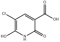 3-Pyridinecarboxylic acid, 5-chloro-1,2-dihydro-6-hydroxy-2-oxo- 结构式
