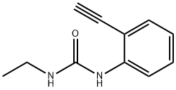 Urea, N-ethyl-N'-(2-ethynylphenyl)- Structure