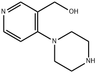 3-Pyridinemethanol, 4-(1-piperazinyl)- 结构式