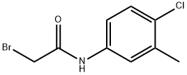 Acetamide, 2-bromo-N-(4-chloro-3-methylphenyl)- Structure