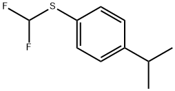 Benzene, 1-[(difluoromethyl)thio]-4-(1-methylethyl)- Structure