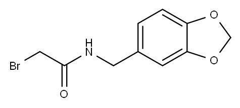 Acetamide, N-(1,3-benzodioxol-5-ylmethyl)-2-bromo- 结构式