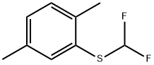 Benzene, 2-[(difluoromethyl)thio]-1,4-dimethyl- Structure