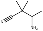 Butanenitrile, 3-amino-2,2-dimethyl- Structure