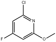 Pyridine, 2-chloro-4-fluoro-6-methoxy- Structure