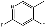 2,4-二氟-5-甲基吡啶 结构式