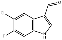 1H-Indole-3-carboxaldehyde, 5-chloro-6-fluoro- Struktur