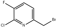 Pyridine, 6-(bromomethyl)-2-chloro-3-fluoro- 结构式