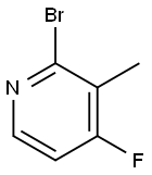 2-bromo-4-fluoro-3-methylpyridine Struktur