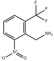 Benzenemethanamine, 2-nitro-6-(trifluoromethyl)- Structure