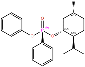 (RP)-(-)-苯基膦酸薄荷酯,1228361-86-1,结构式