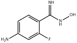 Benzenecarboximidamide, 4-amino-2-fluoro-N-hydroxy- Structure