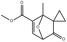 Spiro[cyclopropane-1,2'-[7]oxabicyclo[2.2.1]hept[5]ene]-6'-carboxylic acid, 1'-methyl-3'-oxo-, methyl ester Structure