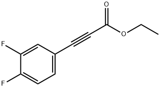 3-(3,4-二氟苯基)丙炔酸乙酯 结构式