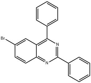 Quinazoline, 6-bromo-2,4-diphenyl- Structure