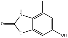 6-hydroxy-4-methyl-2,3-dihydro-1,3-benzoxazol-2-one 结构式
