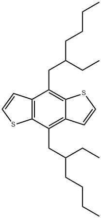 4,8-bis(2-ethylhexyl)benzo[1,2-b:4,5-b']dithiophene Struktur