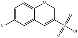 2H-1-Benzopyran-3-sulfonyl chloride, 6-chloro-,1235441-66-3,结构式