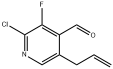 5-Allyl-2-chloro-3-fluoroisonicotinaldehyde 化学構造式
