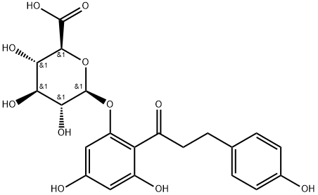 Phloretin-2’-O-glucuronide Struktur