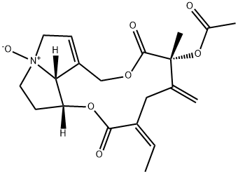 乙酰化千里光菲灵碱氮氧化物, 123844-00-8, 结构式