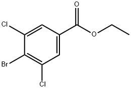 4-溴-3,5-二氯苯甲酸乙酯 结构式