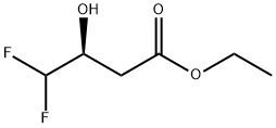 Butanoic acid, 4,4-difluoro-3-hydroxy-, ethyl ester, (S)- (9CI) Struktur