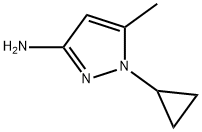 1-环丙基-5-甲基-1H-吡唑-3-胺 结构式