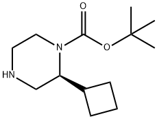 (2S)-2-环丁基哌嗪-1-羧酸叔丁酯 结构式