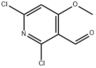 3-Pyridinecarboxaldehyde, 2,6-dichloro-4-methoxy- Structure