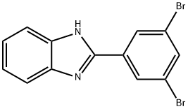 2-(3,5-二溴联苯)1H-苯并[D]咪唑 结构式