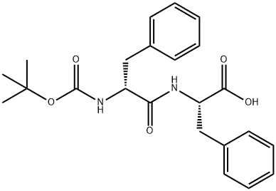 (S)-2-((R)-2-((叔丁氧羰基)氨基)-3-苯基丙酰胺基)-3-苯基丙酸 结构式