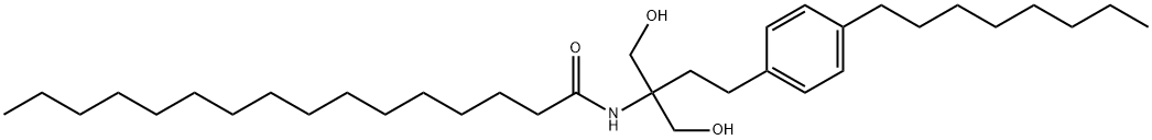 芬戈莫德棕榈酸酯酰胺 结构式