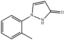 3H-Pyrazol-3-one, 1,2-dihydro-1-(2-methylphenyl)- 化学構造式