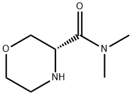 3-Morpholinecarboxamide, N,N-dimethyl-, (3R)- Structure