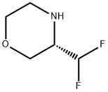 Morpholine, 3-(difluoromethyl)-, (3S)- Structure