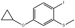 4-cyclopropoxy-1-iodo-2-(methylsulfanyl)benzene Structure