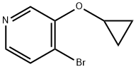 Pyridine, 4-bromo-3-(cyclopropyloxy)- Structure