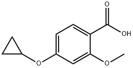 4-Cyclopropoxy-2-methoxybenzoic Acid Structure