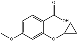 2-cyclopropoxy-4-methoxybenzoic acid Structure