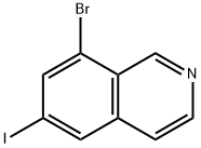 Isoquinoline, 8-bromo-6-iodo-,1244017-85-3,结构式