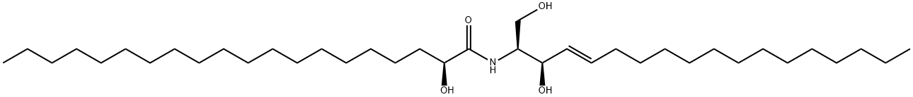 N-(2'-(S)-hydroxyarachidoyl)-D-erythro-sphingosine Struktur
