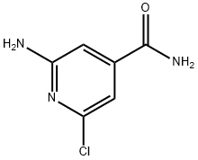 2-氨基-6-氯异烟酰胺 结构式