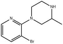 Piperazine, 1-(3-bromo-2-pyridinyl)-3-methyl- Struktur