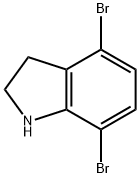 1H-Indole, 4,7-dibromo-2,3-dihydro-,1247985-30-3,结构式